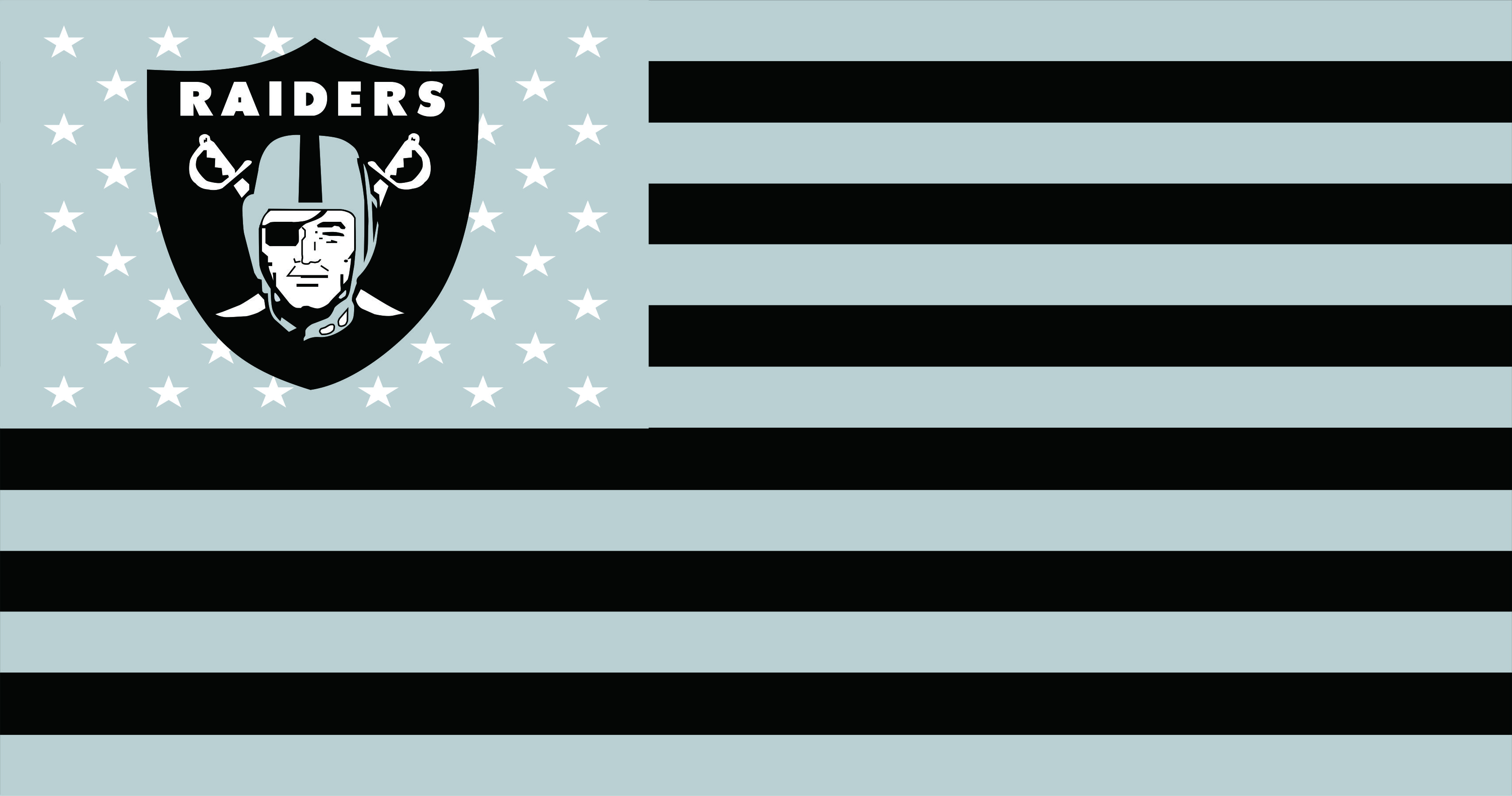 Oakland Raiders Flag001 logo iron on paper